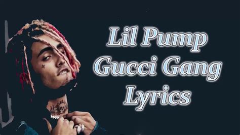 lil pump gucci gang testo ita|gucci gang lyrics copy paste.